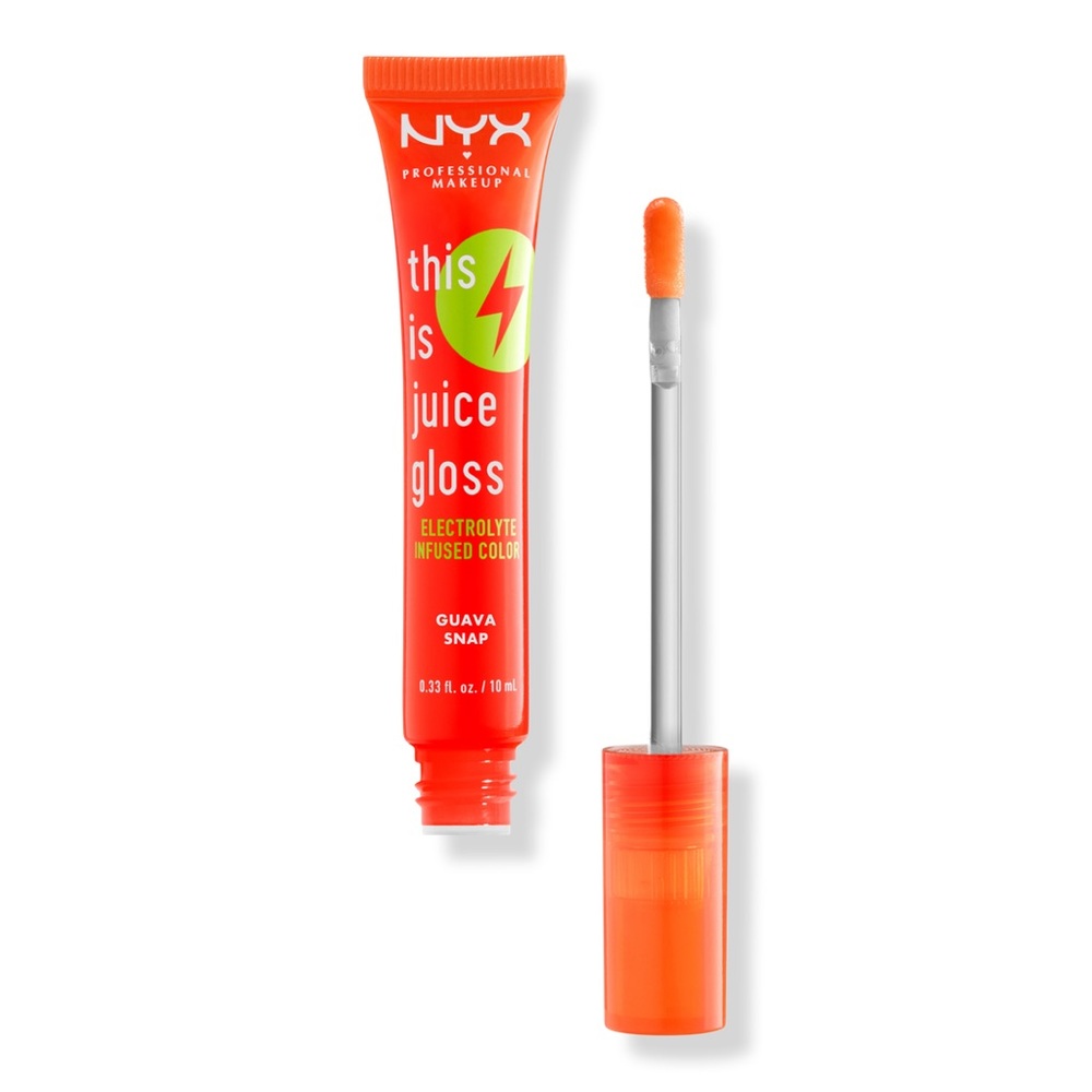 ❗️LAST 1❗️🤎5 For $25🤎 NYX This is Juice Gloss Hydrating Lip Gloss in Guava Snap